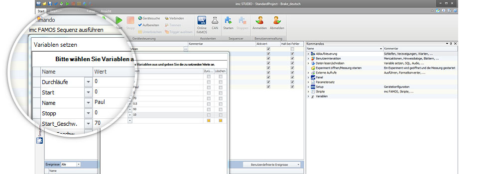 Automating routine tasks with imc STUDIO measurement software