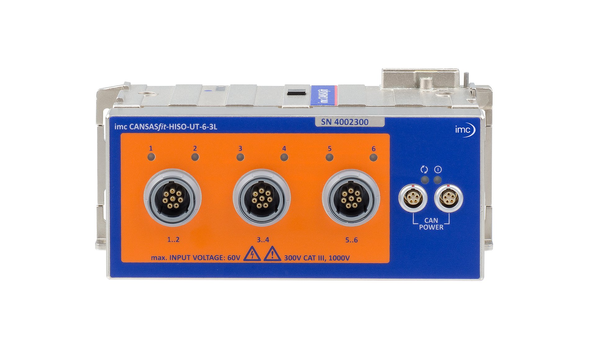 High isolation 6-channel CAN measurement module for voltage, temperature (RTD) and resistance (NTC)